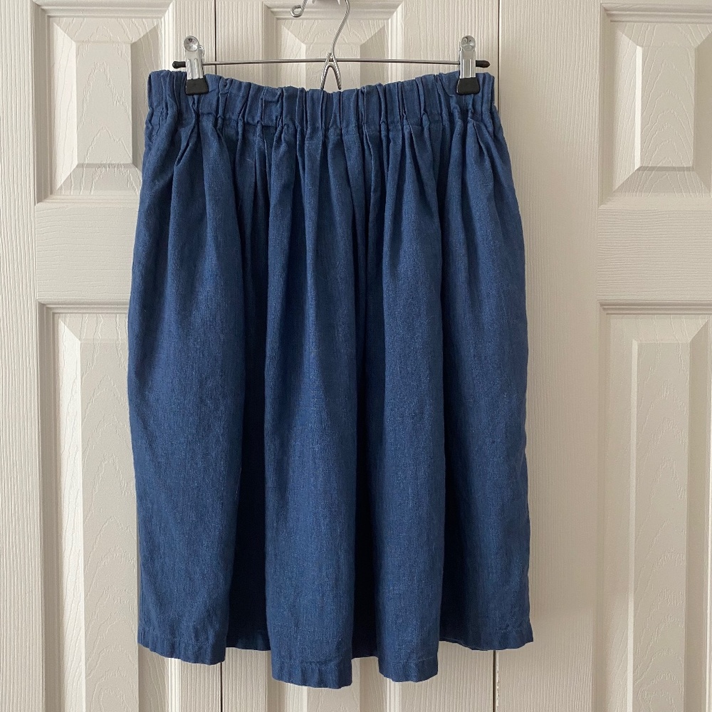 Notperfectlinen Bari skirt, denim blue, sz M